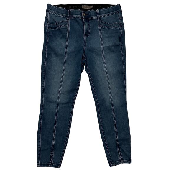 Torrid Bombshell High-Rise Skinny Jeans Plus Size 18R Denim Moto Rocker Grunge - Picture 2 of 14